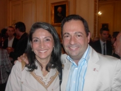 Avec Nicole Guedj en juin 2006